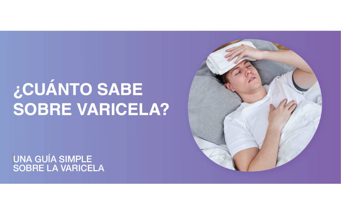 Man with a fever laying on his bed.