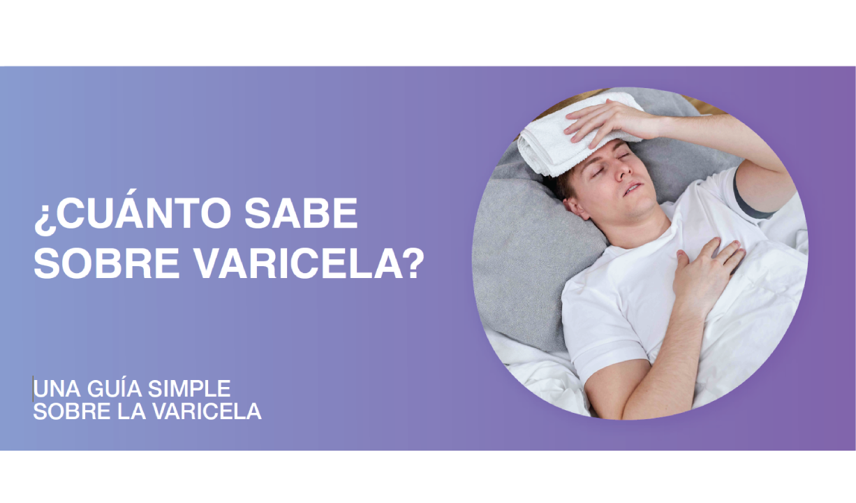 Man with a fever laying on his bed.